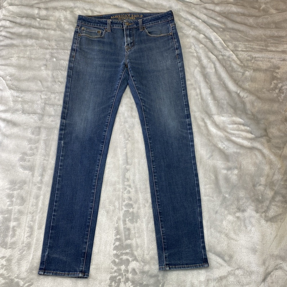 American Eagle Jeans Men 30x34 Medium Wash Straight 360Extreme Flex Stretch